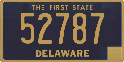 DE license plate 52787