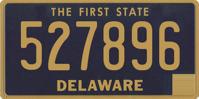 DE license plate 527896