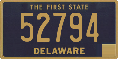 DE license plate 52794