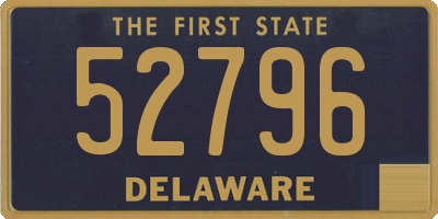 DE license plate 52796