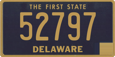 DE license plate 52797