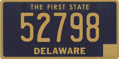 DE license plate 52798