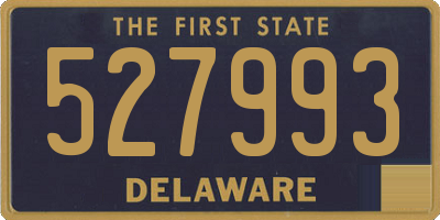DE license plate 527993