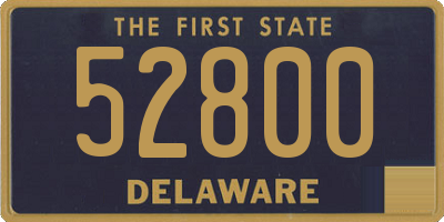 DE license plate 52800