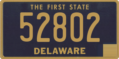 DE license plate 52802