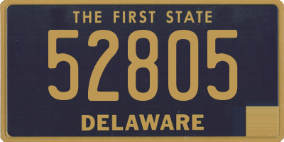 DE license plate 52805