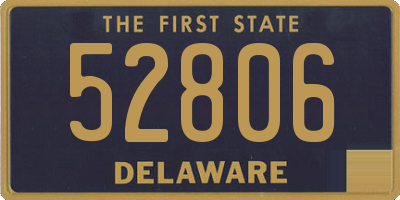 DE license plate 52806