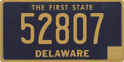 DE license plate 52807