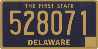 DE license plate 528071