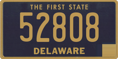 DE license plate 52808