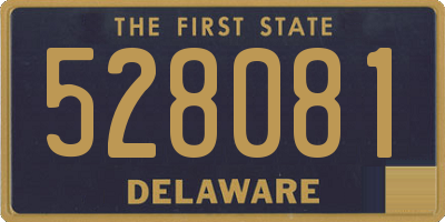 DE license plate 528081