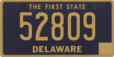 DE license plate 52809