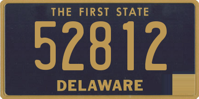 DE license plate 52812