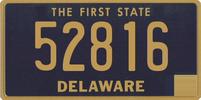 DE license plate 52816