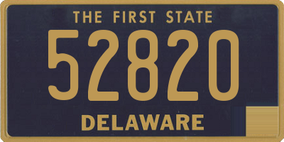 DE license plate 52820