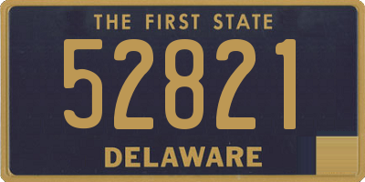 DE license plate 52821