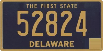 DE license plate 52824