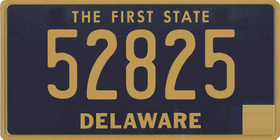 DE license plate 52825