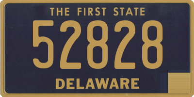 DE license plate 52828