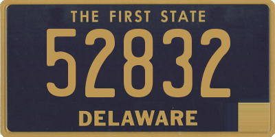 DE license plate 52832
