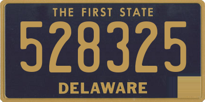 DE license plate 528325