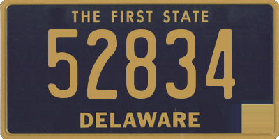 DE license plate 52834