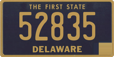 DE license plate 52835