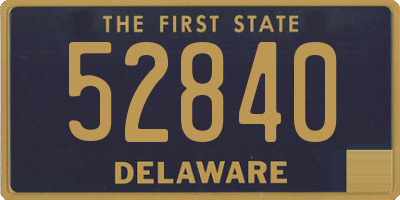 DE license plate 52840