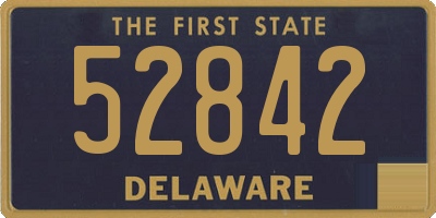 DE license plate 52842