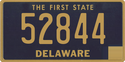 DE license plate 52844