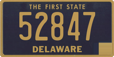 DE license plate 52847