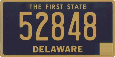 DE license plate 52848