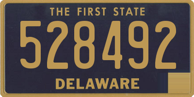 DE license plate 528492