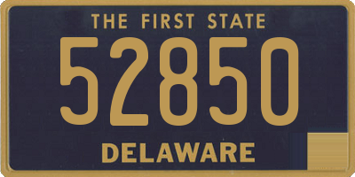 DE license plate 52850