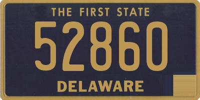 DE license plate 52860