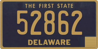 DE license plate 52862