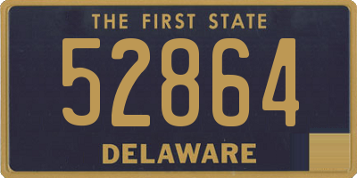 DE license plate 52864