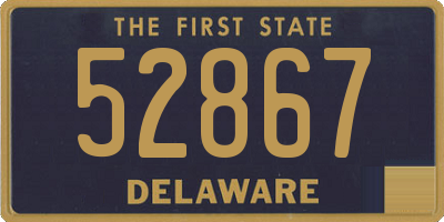 DE license plate 52867