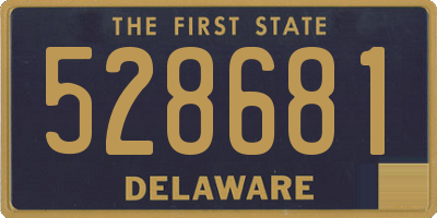 DE license plate 528681