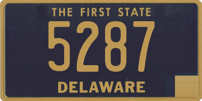 DE license plate 5287