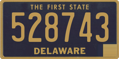 DE license plate 528743