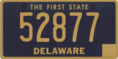 DE license plate 52877