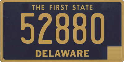 DE license plate 52880