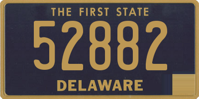 DE license plate 52882