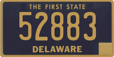 DE license plate 52883