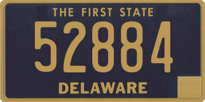 DE license plate 52884
