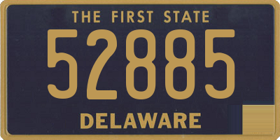 DE license plate 52885