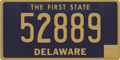 DE license plate 52889