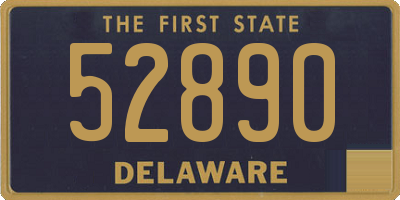 DE license plate 52890