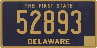 DE license plate 52893